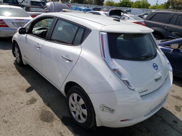 1N4AZ0CP6DC419015 - 2013 NISSAN LEAF S WHITE photo 2