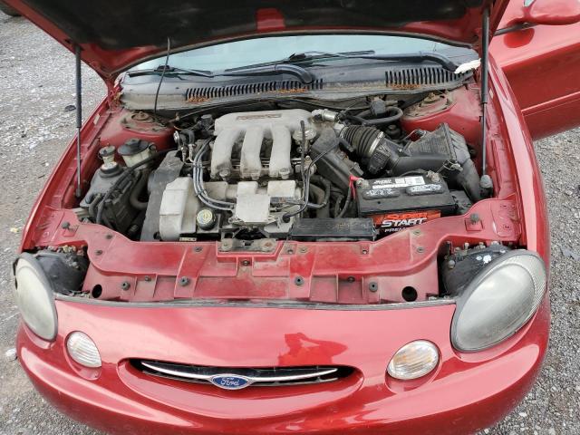 1FAFP53S2XA147172 - 1999 FORD TAURUS SE RED photo 11