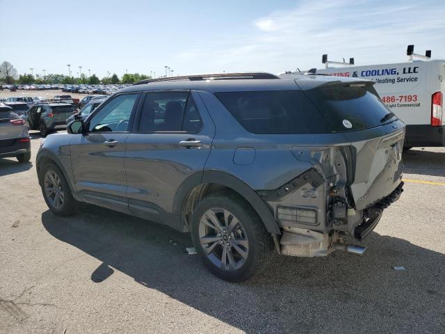 1FMSK8DH0NGB61685 - 2022 FORD EXPLORER XLT GRAY photo 2