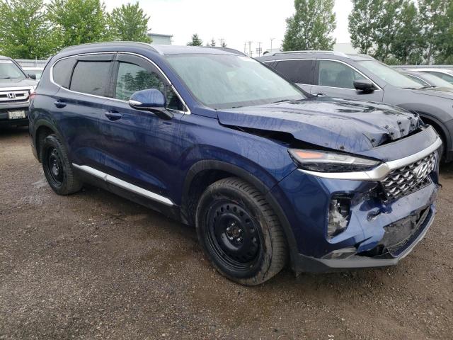 5NMS3CAD9KH020110 - 2019 HYUNDAI SANTA FE SEL BLUE photo 4