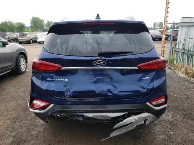 5NMS3CAD9KH020110 - 2019 HYUNDAI SANTA FE SEL BLUE photo 6