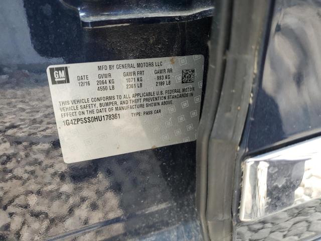 1G4ZP5SS0HU178361 - 2017 BUICK LACROSSE ESSENCE BLUE photo 13