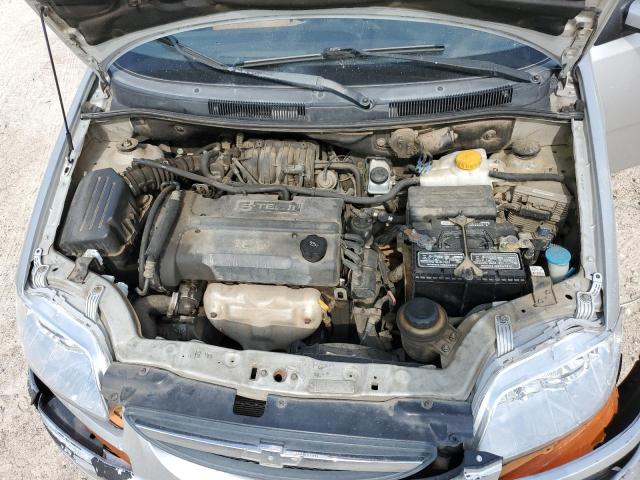 KL1TD56666B535297 - 2006 CHEVROLET AVEO BASE SILVER photo 11