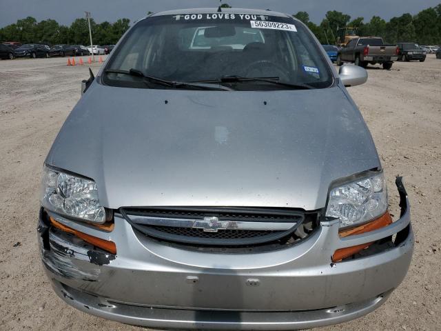 KL1TD56666B535297 - 2006 CHEVROLET AVEO BASE SILVER photo 5
