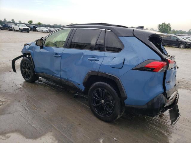 JTME6RFV9NJ020986 - 2022 TOYOTA RAV4 XSE BLUE photo 2