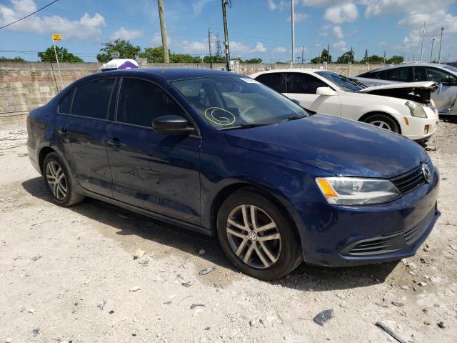 3VW2K7AJ0CM419290 - 2012 VOLKSWAGEN JETTA BASE 蓝色 照片 4