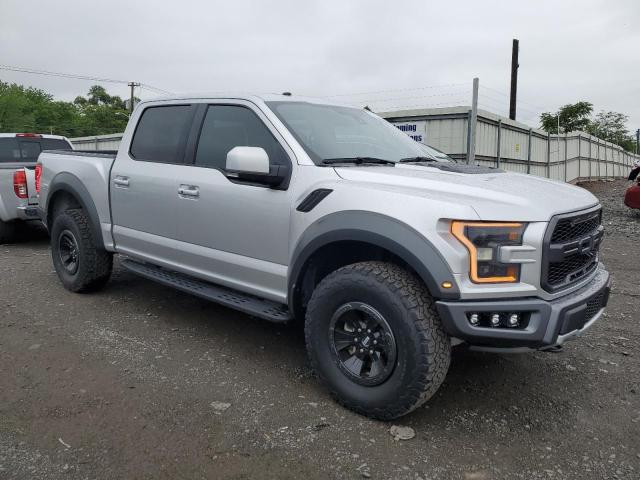 1FTFW1RG0JFC78345 - 2018 FORD F150 RAPTOR SILVER photo 4