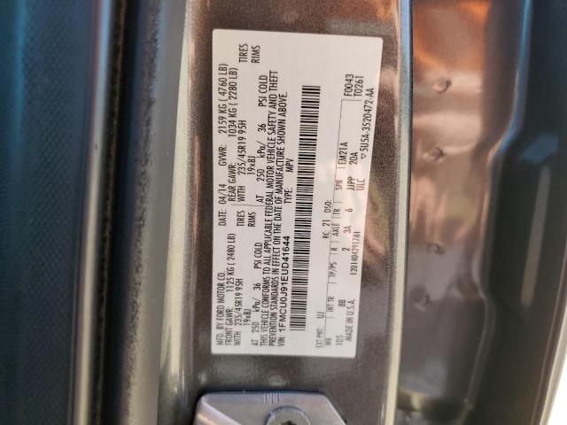 1FMCU0J91EUD41644 - 2014 FORD ESCAPE TITANIUM GRAY photo 12