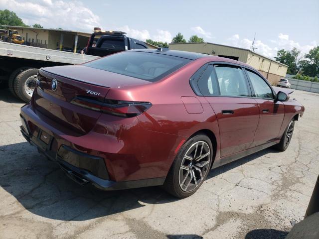 WBA33EJ0XPCM54259 - 2023 BMW 760 XI MAROON photo 3