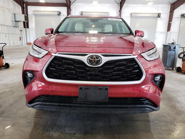 5TDGZRBH2MS090668 - 2021 TOYOTA HIGHLANDER XLE 红色 照片 5
