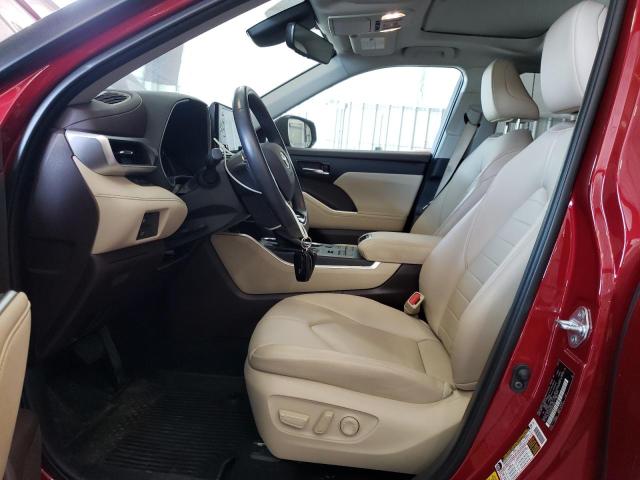 5TDGZRBH2MS090668 - 2021 TOYOTA HIGHLANDER XLE 红色 照片 7