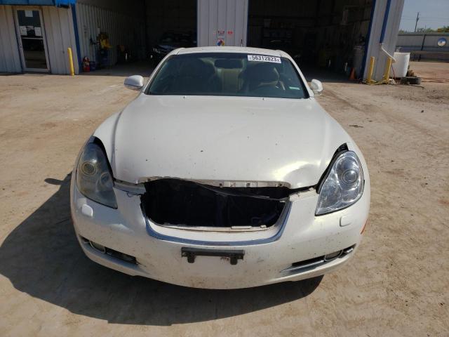 JTHFN48YX69010051 - 2006 LEXUS SC 430 WHITE photo 5