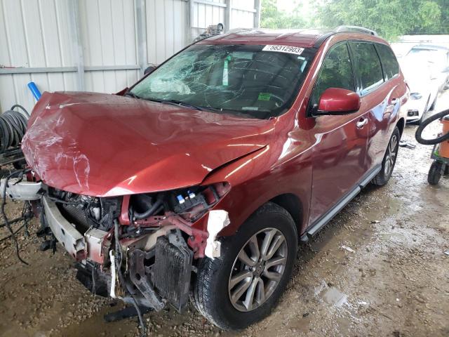 5N1AR2MN8GC647021 - 2016 NISSAN PATHFINDER S RED photo 1