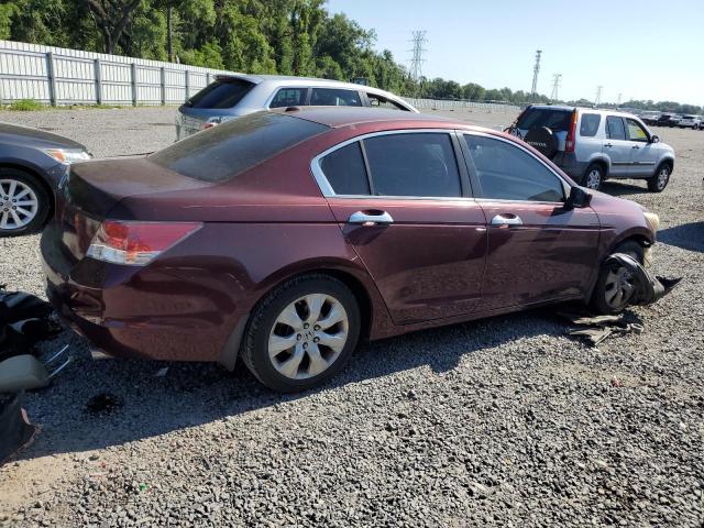 1HGCP26878A060723 - 2008 HONDA ACCORD EXL MAROON photo 3