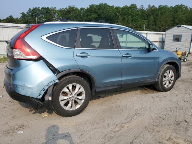 5J6RM4H7XDL036457 - 2013 HONDA CR-V EXL BLUE photo 3