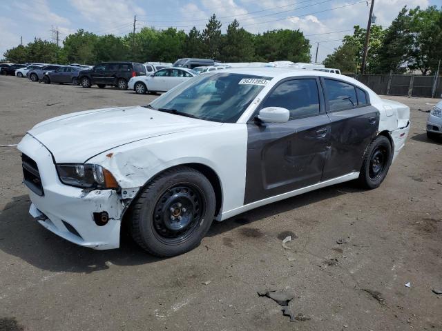 2C3CDXKT0EH279913 - 2014 DODGE CHARGER POLICE WHITE photo 1