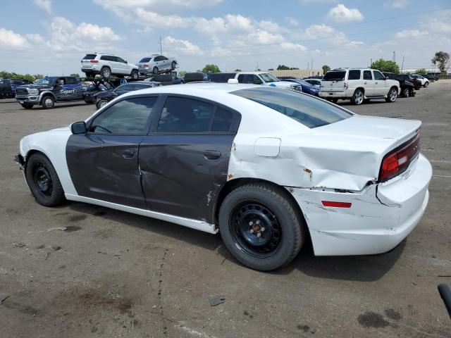 2C3CDXKT0EH279913 - 2014 DODGE CHARGER POLICE WHITE photo 2