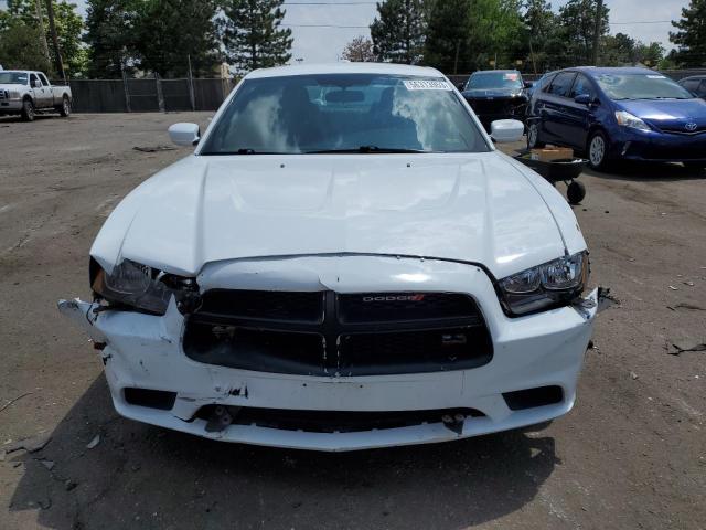 2C3CDXKT0EH279913 - 2014 DODGE CHARGER POLICE WHITE photo 5