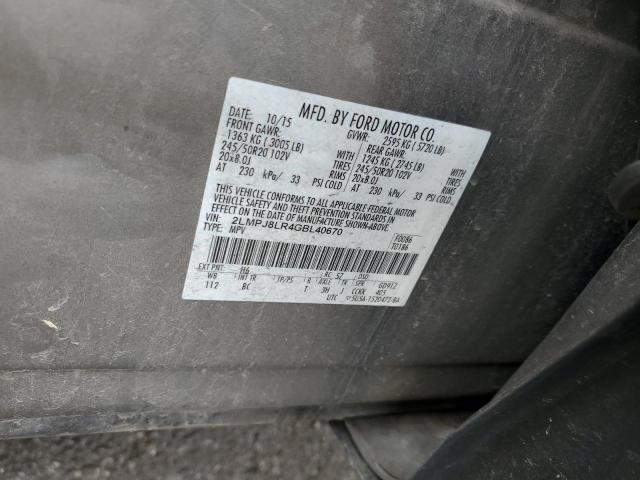 2LMPJ8LR4GBL40670 - 2016 LINCOLN MKX RESERVE 米色 照片 12