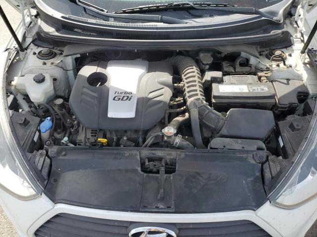 KMHTC6AE4FU232132 - 2015 HYUNDAI VELOSTER TURBO WHITE photo 11