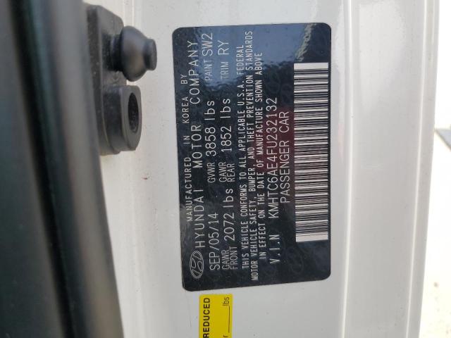 KMHTC6AE4FU232132 - 2015 HYUNDAI VELOSTER TURBO WHITE photo 12