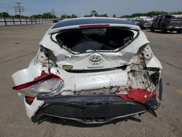KMHTC6AE4FU232132 - 2015 HYUNDAI VELOSTER TURBO WHITE photo 6