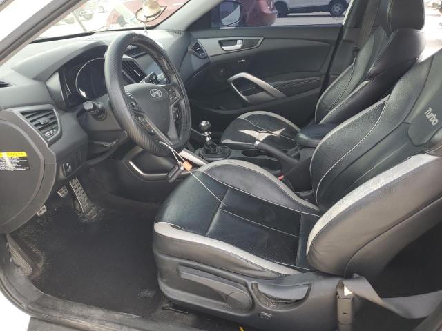 KMHTC6AE4FU232132 - 2015 HYUNDAI VELOSTER TURBO WHITE photo 7