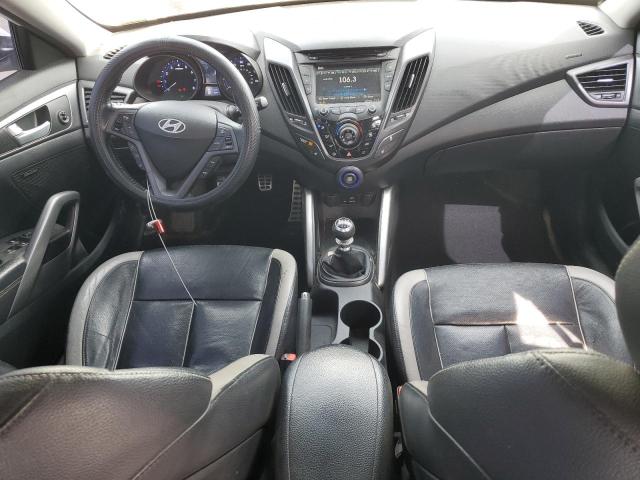 KMHTC6AE4FU232132 - 2015 HYUNDAI VELOSTER TURBO WHITE photo 8