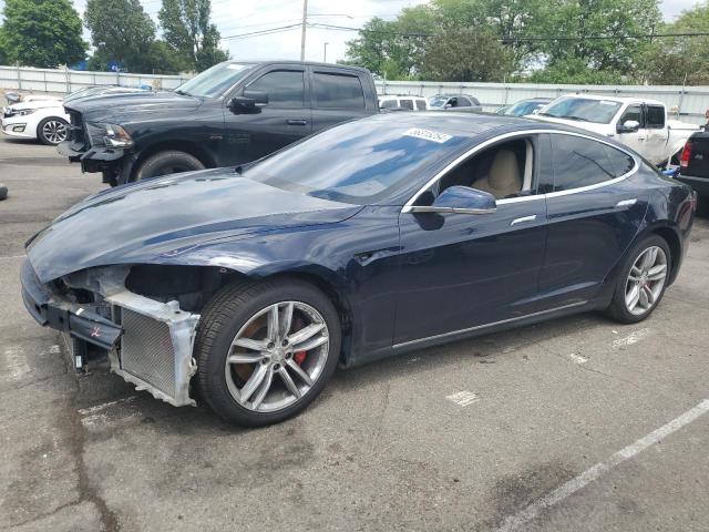 5YJSA1H17EFP36855 - 2014 TESLA MODEL S Mavi foto 1