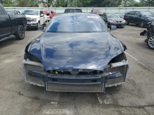 5YJSA1H17EFP36855 - 2014 TESLA MODEL S BLUE photo 5