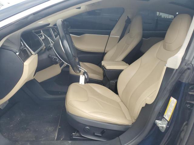 5YJSA1H17EFP36855 - 2014 TESLA MODEL S Mavi foto 7