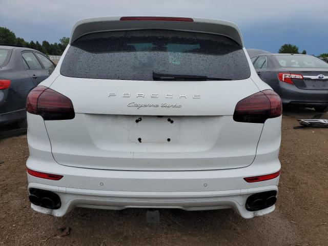 WP1AC2A27GLA89371 - 2016 PORSCHE CAYENNE TURBO WHITE photo 6