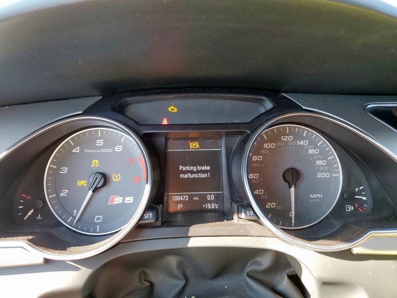 WAUCVAFR5AA078437 - 2010 AUDI S5 PREMIUM PLUS GRAY photo 9