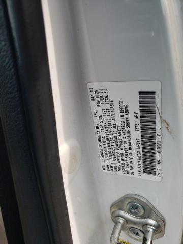 5J6TF3H53DL004247 - 2013 HONDA CROSSTOUR EXL თეთრი ფოტო 10