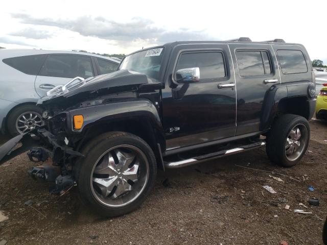 5GTDN13E478246084 - 2007 HUMMER H3 Negro foto 1