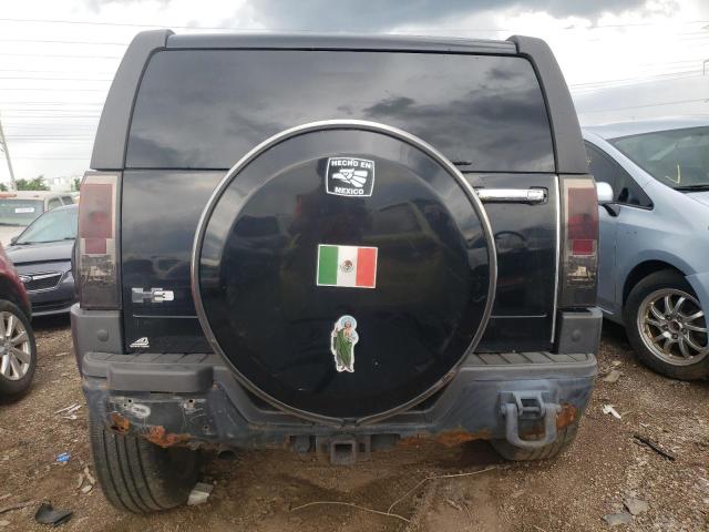 5GTDN13E478246084 - 2007 HUMMER H3 Negro foto 6