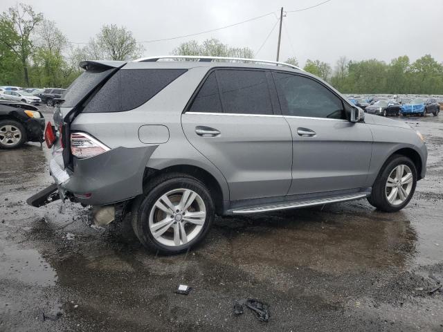 4JGDA5HB9EA358132 - 2014 MERCEDES-BENZ ML 350 4MATIC SILVER photo 3