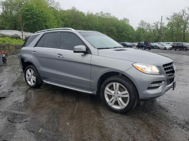 4JGDA5HB9EA358132 - 2014 MERCEDES-BENZ ML 350 4MATIC SILVER photo 4