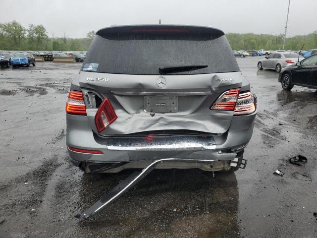 4JGDA5HB9EA358132 - 2014 MERCEDES-BENZ ML 350 4MATIC SILVER photo 6