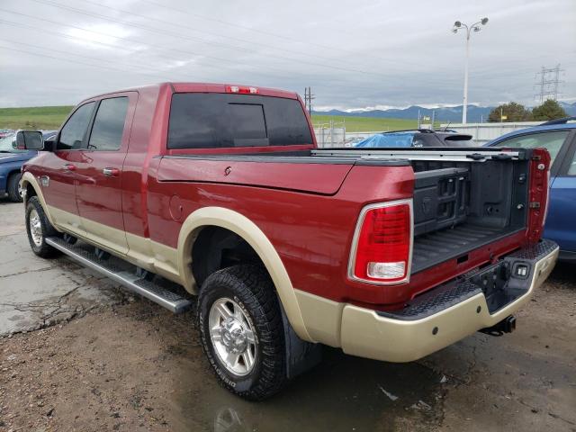 3C6UR5PL4DG609492 - 2013 RAM 2500 LONGHORN RED photo 2