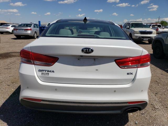 5XXGU4L30GG045416 - 2016 KIA OPTIMA EX WHITE photo 6