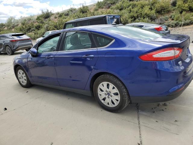 3FA6P0G77ER368570 - 2014 FORD FUSION S BLUE photo 2