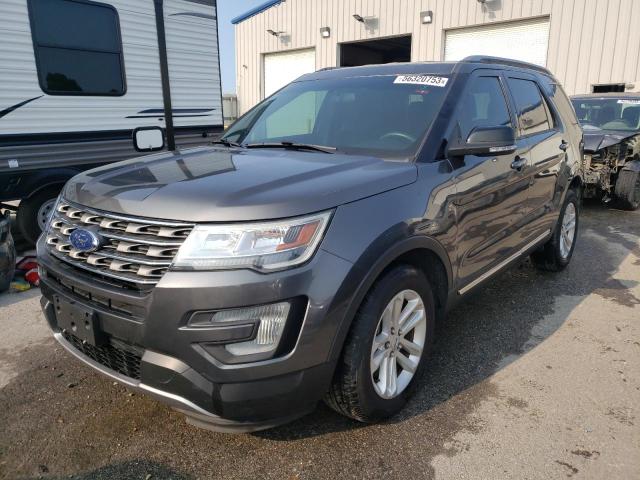 1FM5K7D83HGB79108 - 2017 FORD EXPLORER XLT GRAY photo 1