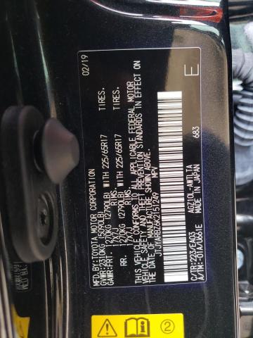 JTJYARBZ6K2151249 - 2019 LEXUS NX 300 BASE Czarny zdjęcie 13