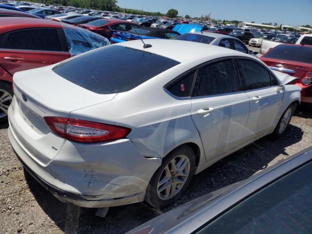 3FA6P0H7XER343693 - 2014 FORD FUSION SE WHITE photo 3