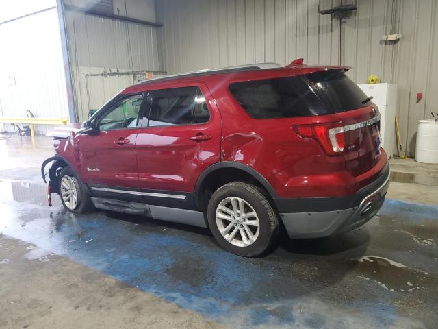 1FM5K7D83GGC09609 - 2016 FORD EXPLORER XLT წითელი ფოტო 2