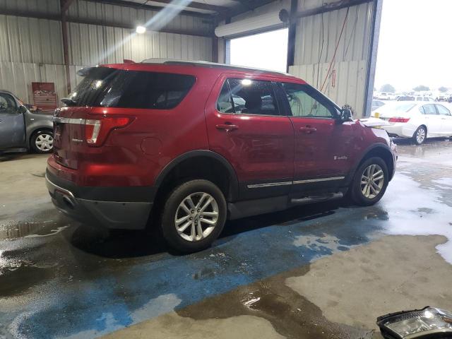 1FM5K7D83GGC09609 - 2016 FORD EXPLORER XLT წითელი ფოტო 3