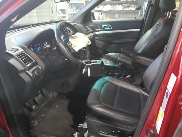 1FM5K7D83GGC09609 - 2016 FORD EXPLORER XLT წითელი ფოტო 7