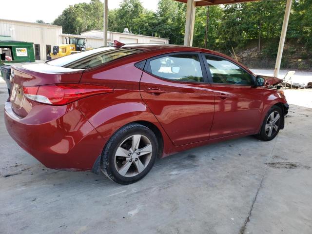 5NPDH4AE9DH416259 - 2013 HYUNDAI ELANTRA GLS MAROON photo 3