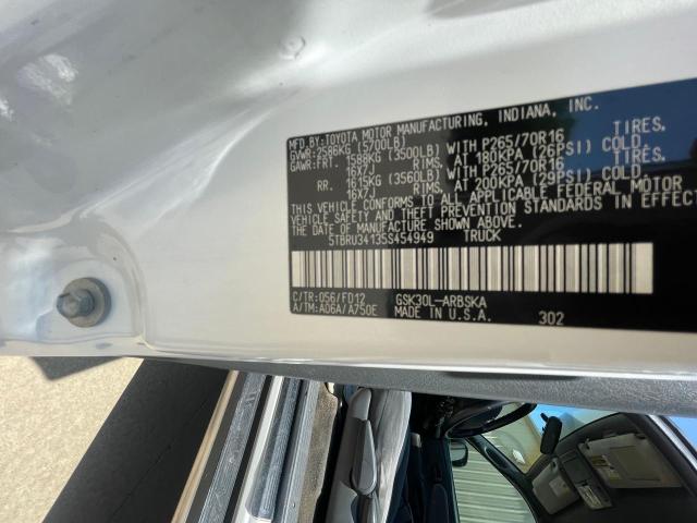 5TBRU34135S454949 - 2005 TOYOTA TUNDRA ACCESS CAB SR5 WHITE photo 10